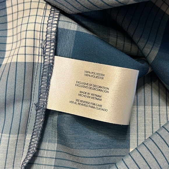 Orvis Classic Collection Blue & White Plaid Men's Button Down SS Casual Shirt L - Picture 8 of 8